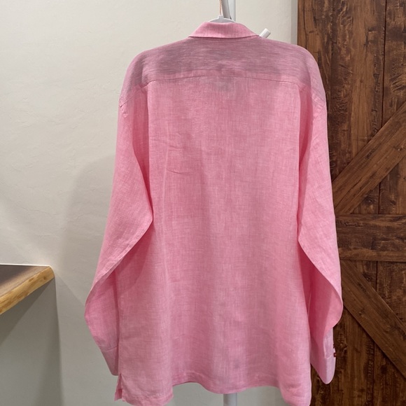 INSERCH COLLEZIONE 100% LINEN SHIRT - Picture 5 of 12